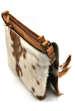 Hide & Stitches Leather bags - Hide & Stitches Leather Shoulder bag with Fur cover