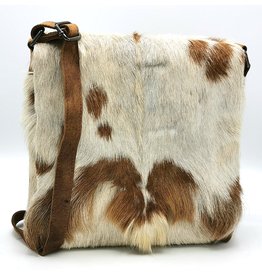 Hide & Stitches Hide & stitches Leather Shoulder bag with Fur cover