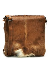 Hide & Stitches Leather bags - Hide & Stitches Leather Shoulder bag with Fur cover