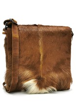 Hide & Stitches Leather bags - Hide & Stitches Leather Shoulder bag with Fur cover