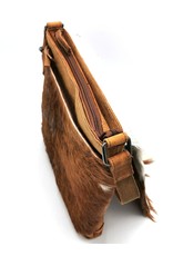 Hide & Stitches Leather bags - Hide & Stitches Leather Shoulder bag with Fur cover