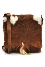 Hide & Stitches Leather bags - Hide & Stitches Leather Shoulder bag with Fur cover