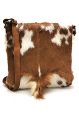 Hide & Stitches Leather bags - Hide & Stitches Leather Shoulder bag with Fur cover