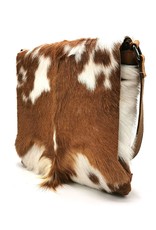 Hide & Stitches Leather bags - Hide & Stitches Leather Shoulder bag with Fur cover