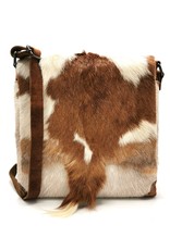 Hide & Stitches Leather bags - Hide & Stitches Leather Shoulder bag with Fur cover