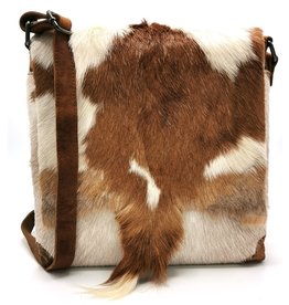 Hide & Stitches Hide & stitches Leather Shoulder bag with Fur cover