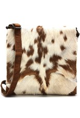 Hide & Stitches Leather bags - Hide & Stitches Leather Shoulder bag with Fur cover