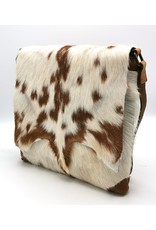 Hide & Stitches Leren tassen - Hide & Stitches Leren Schoudertas met Vacht omslag