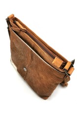 Hide & Stitches Leather bags - Hide & Stitches Leather Shoulder bag with Fur cover