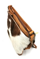 Hide & Stitches Leather bags - Hide & Stitches Leather Shoulder bag with Fur cover