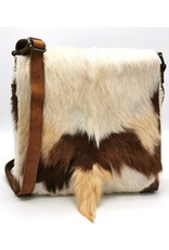Hide & Stitches Leather bags - Hide & Stitches Leather Shoulder bag with Fur cover