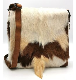 Hide & Stitches Hide & stitches Leather Shoulder bag with Fur cover