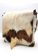 Hide & Stitches Leather bags - Hide & Stitches Leather Shoulder bag with Fur cover