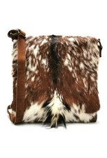 Hide & Stitches Leather bags - Hide & Stitches Leather Shoulder bag with Fur cover