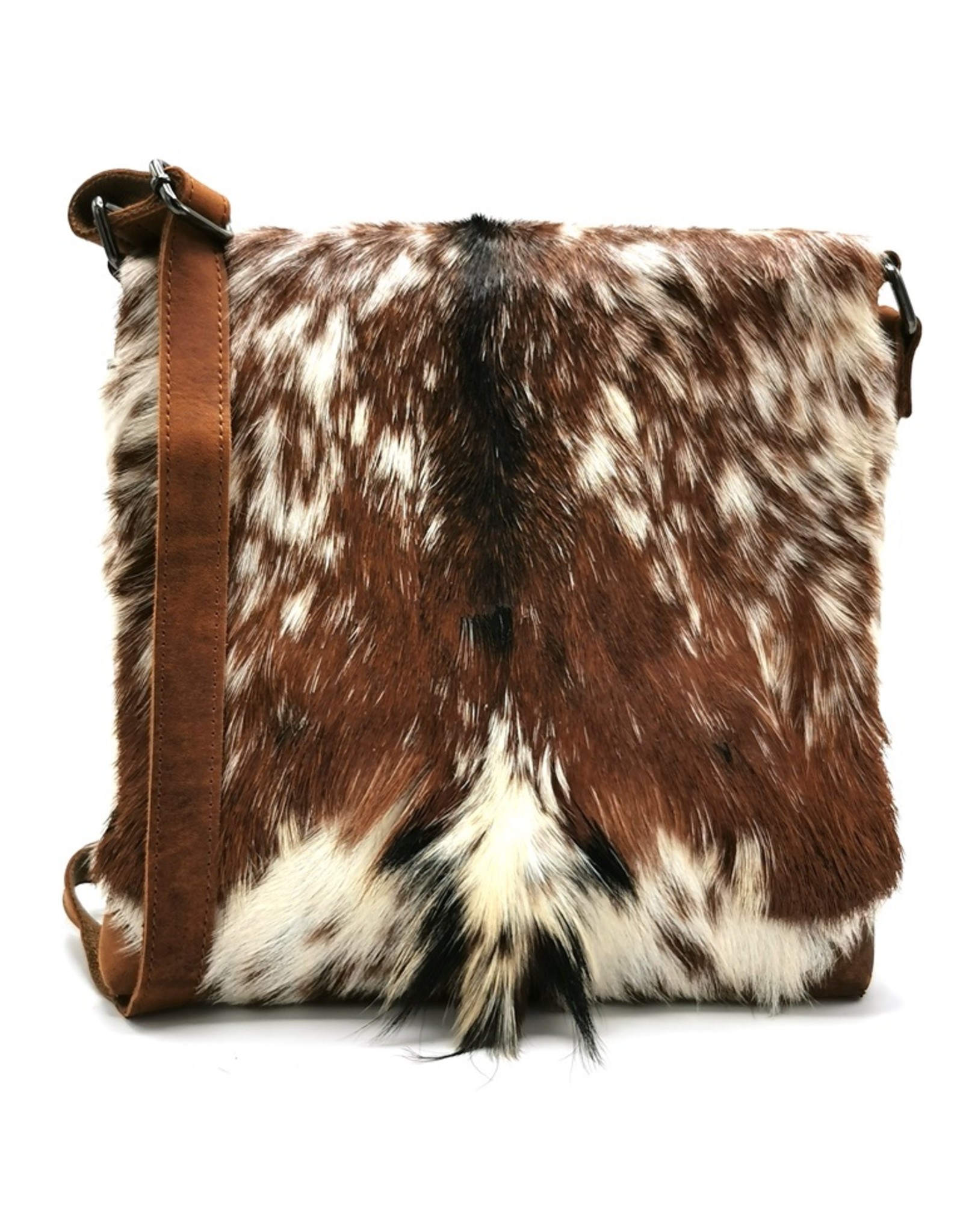 Hide & Stitches Leather bags - Hide & Stitches Leather Shoulder bag with Fur cover