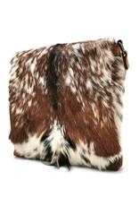 Hide & Stitches Leather bags - Hide & Stitches Leather Shoulder bag with Fur cover