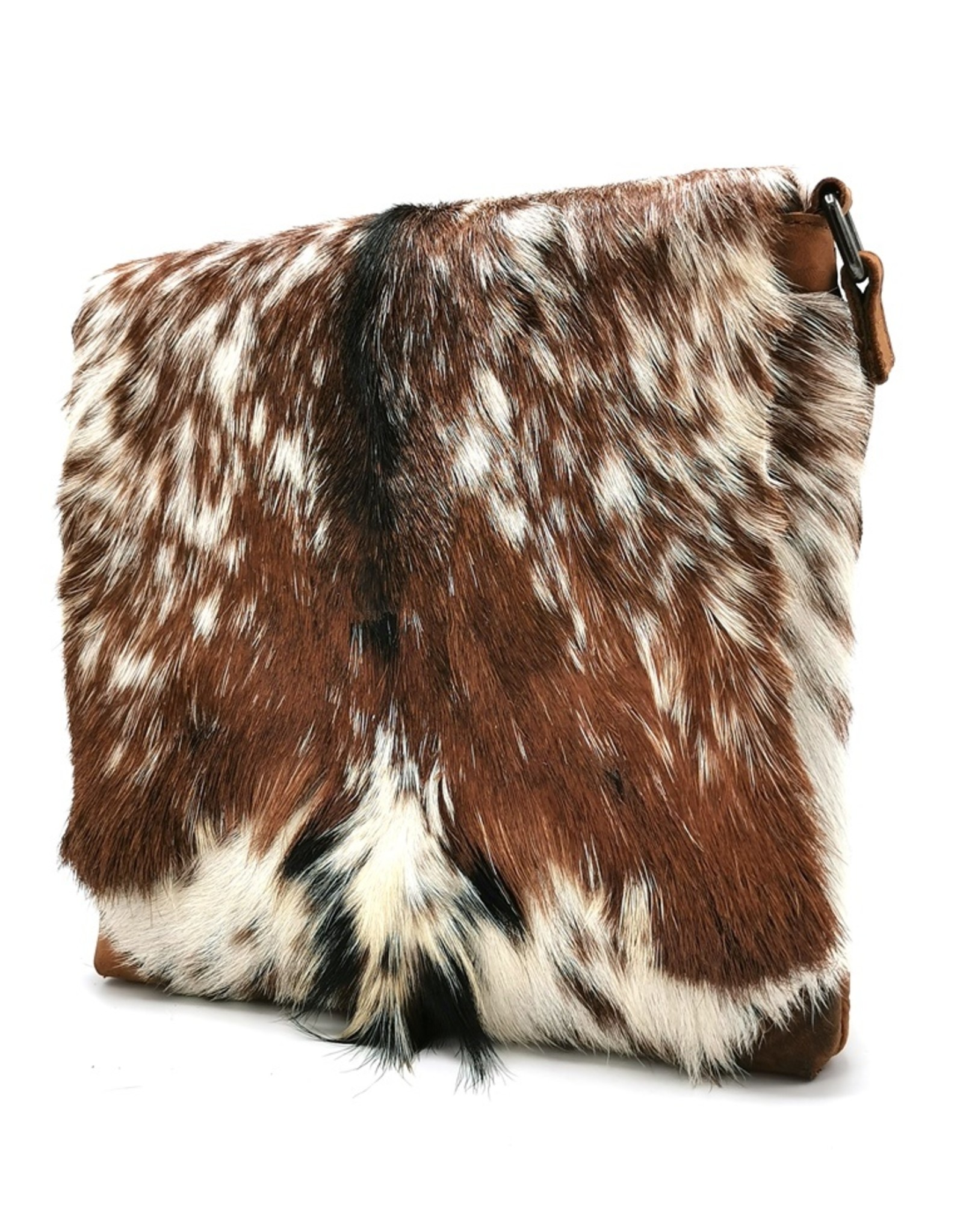 Hide & Stitches Leather bags - Hide & Stitches Leather Shoulder bag with Fur cover