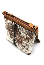 Hide & Stitches Leather bags - Hide & Stitches Leather Shoulder bag with Fur cover