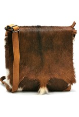 Hide & Stitches Leather bags - Hide & Stitches Leather Shoulder bag with Fur cover