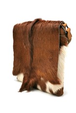Hide & Stitches Leather bags - Hide & Stitches Leather Shoulder bag with Fur cover