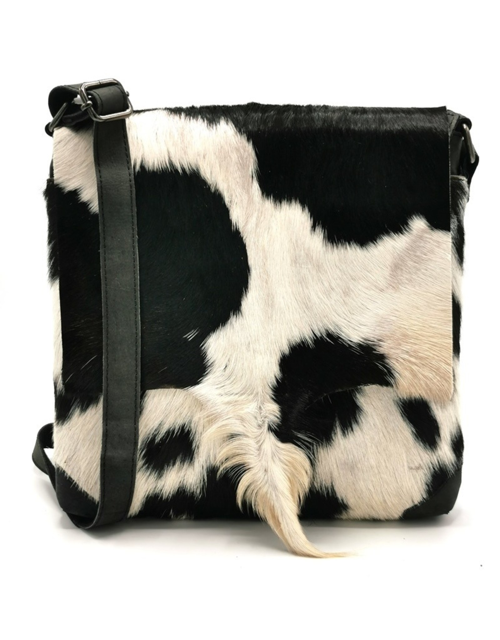 Hide & Stitches Leather bags - Hide & Stitches Leather Shoulder bag with Fur cover