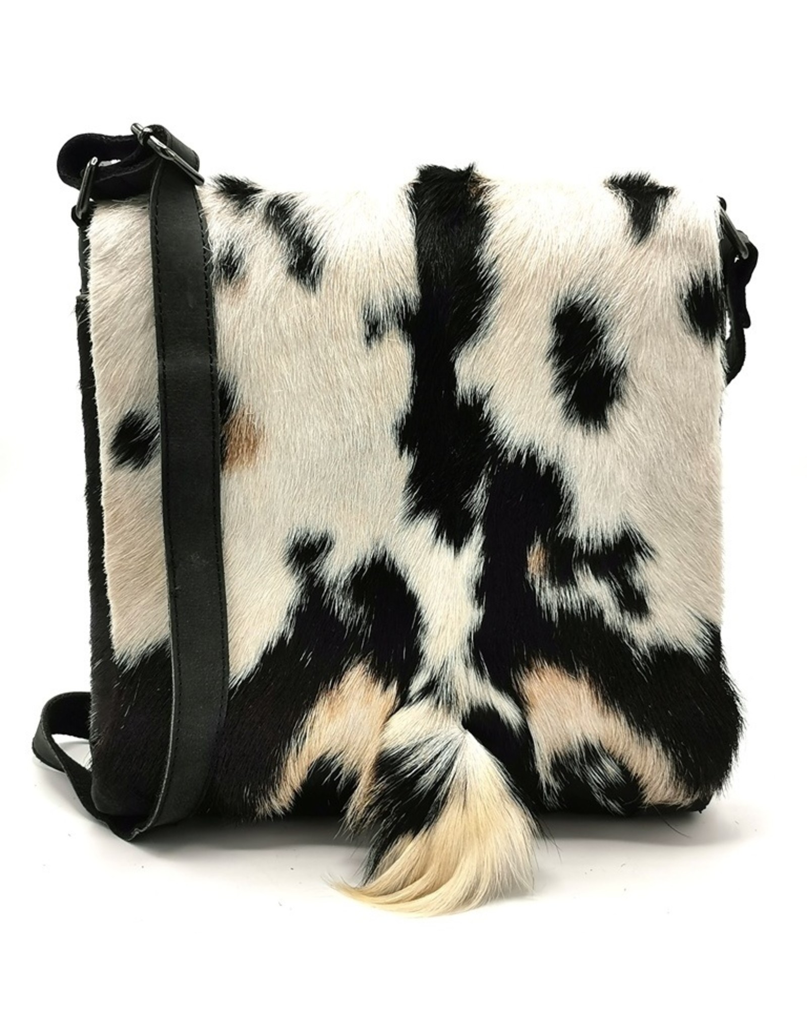 Hide & Stitches Leather bags - Hide & Stitches Leather Shoulder bag with Fur cover