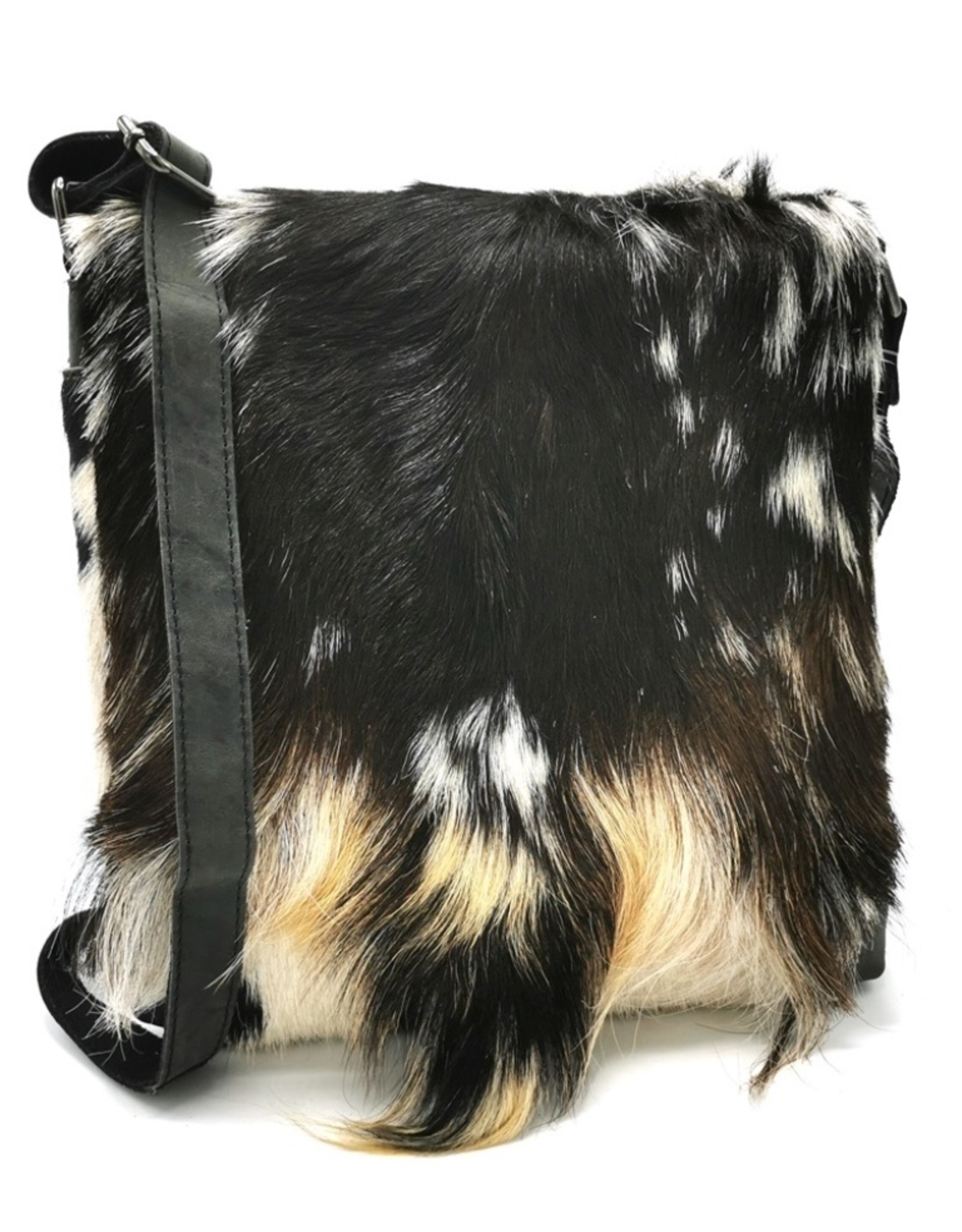Hide & Stitches Leather bags - Hide & Stitches Leather Shoulder bag with Fur cover