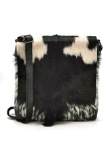 Hide & Stitches Leather bags - Hide & Stitches Leather Shoulder bag with Fur cover