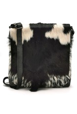 Hide & Stitches Leather bags - Hide & Stitches Leather Shoulder bag with Fur cover