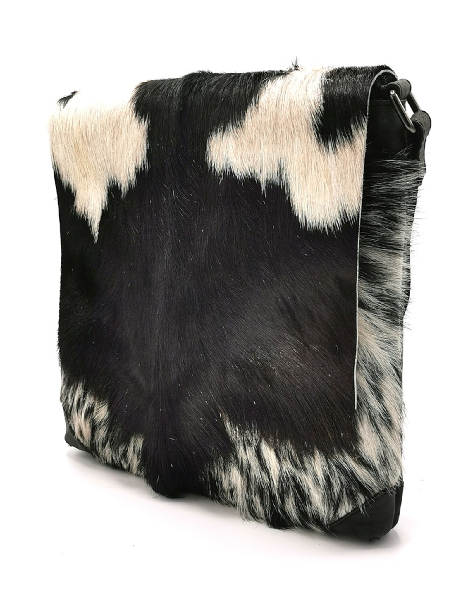 Hide & Stitches Leather bags - Hide & Stitches Leather Shoulder bag with Fur cover