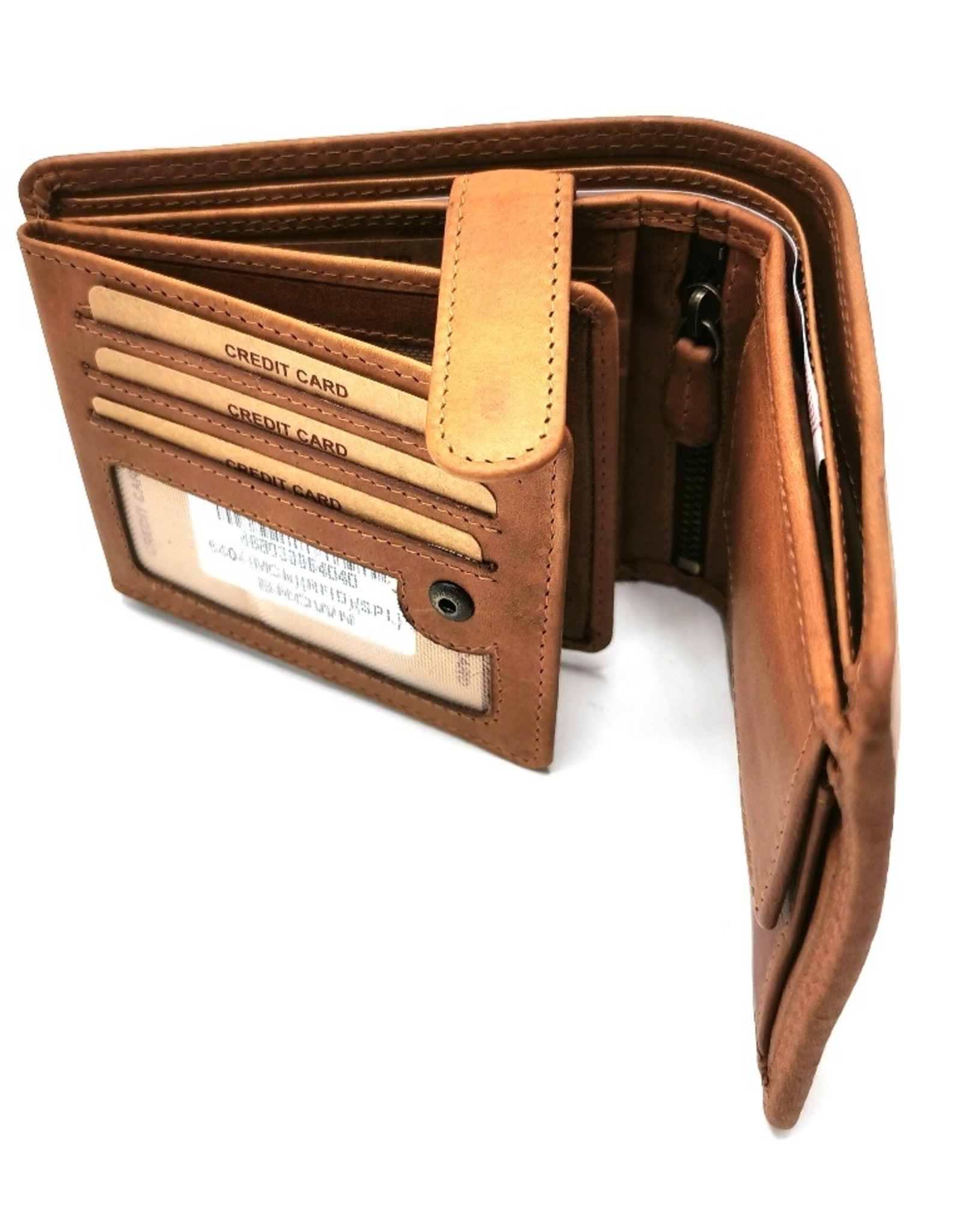 HillBurry Leather Wallets - HillBurry Leather wallet with embossed motorbike  horizontale