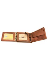 HillBurry Leather Wallets - HillBurry Leather wallet with embossed motorbike  horizontale