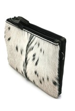 Hide & Stitches Leather Festival bags, waist bags and belt bags - Hide & Stitches Leather Shoulder Bag with Genuine Fur black-white