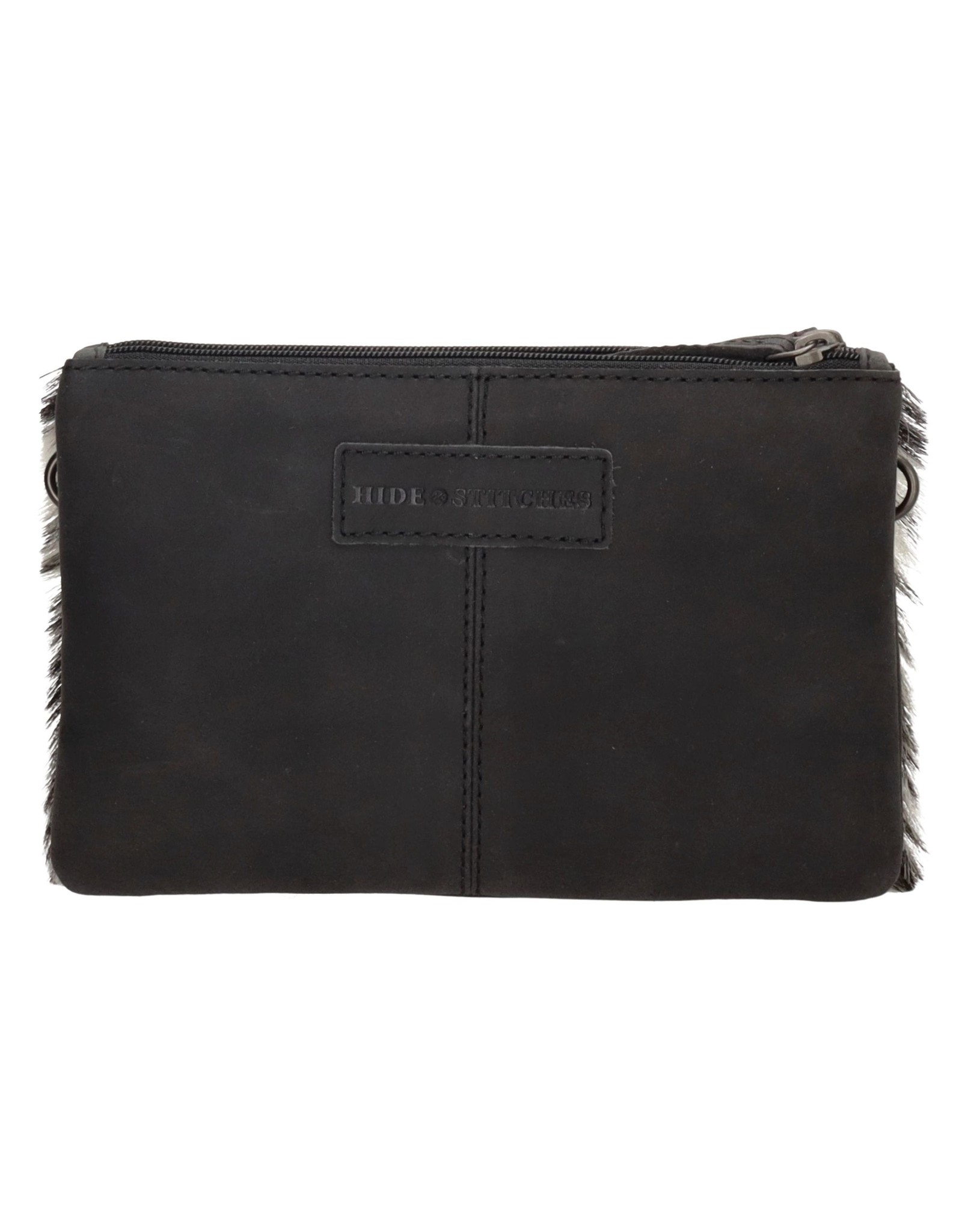 Hide & Stitches Leather Festival bags, waist bags and belt bags - Hide & Stitches Leather Shoulder Bag with Genuine Fur black