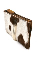 Hide & Stitches Leather Festival bags, waist bags and belt bags - Hide & Stitches Leather Shoulder Bag with Genuine Fur brown-white