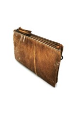 Hide & Stitches Leather Festival bags, waist bags and belt bags - Hide & Stitches Leather Shoulder Bag with Genuine Fur brown-white