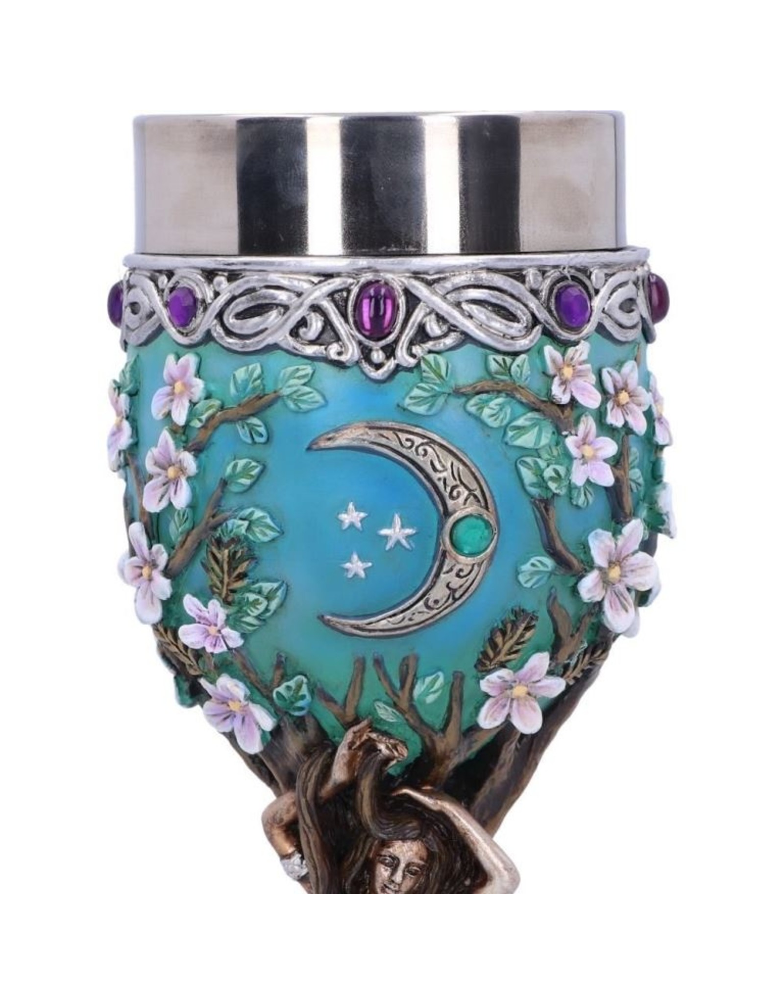 NemesisNow Tankards and Goblets - Triple Moon Goddess Maiden Goblet 20.8cm