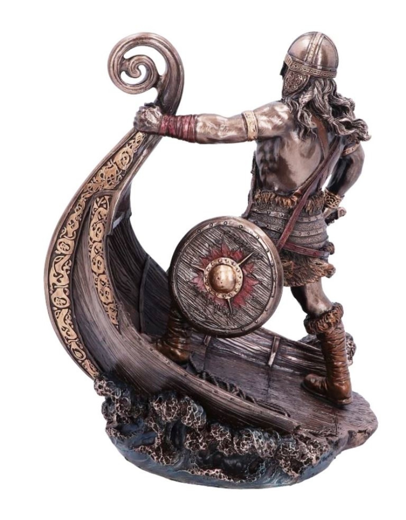 Veronese Design Giftware & Lifestyle - Halvor Viking Standing on the Prow of Viking Sloop - Veronese Design