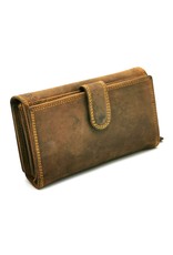 Hunters Leather Wallets - Hunters Purse Western design brown large