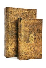 Trukado Miscellaneous - Storage Book Antique Gold with Coat of Arms