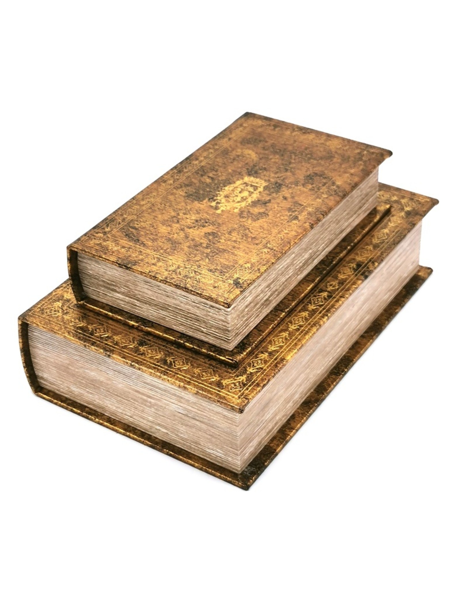 Trukado Miscellaneous - Storage Book Antique Gold with Coat of Arms