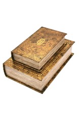 Trukado Miscellaneous - Storage Book Antique Gold with Coat of Arms