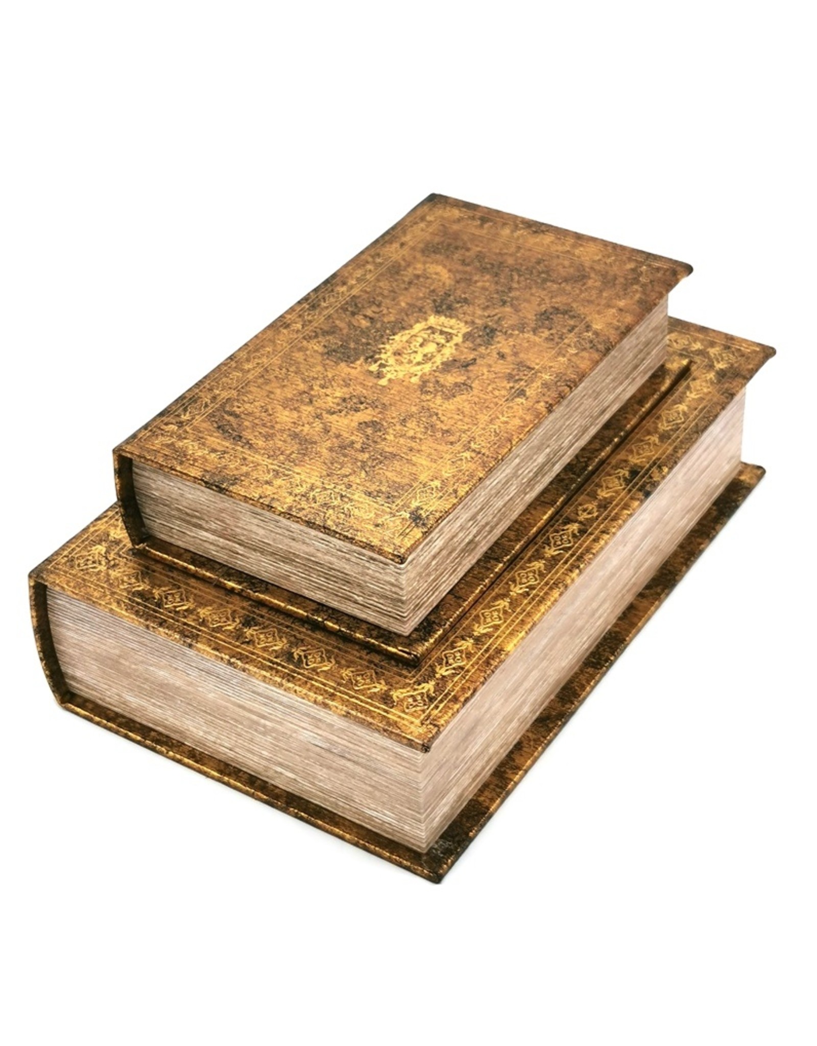 Trukado Miscellaneous - Storage Book Antique Gold with Coat of Arms