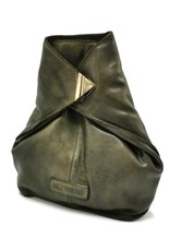 HillBurry Leather backpacks Leather shoppers - HillBurry Crossbody-Sling bag Washed Leather olive green