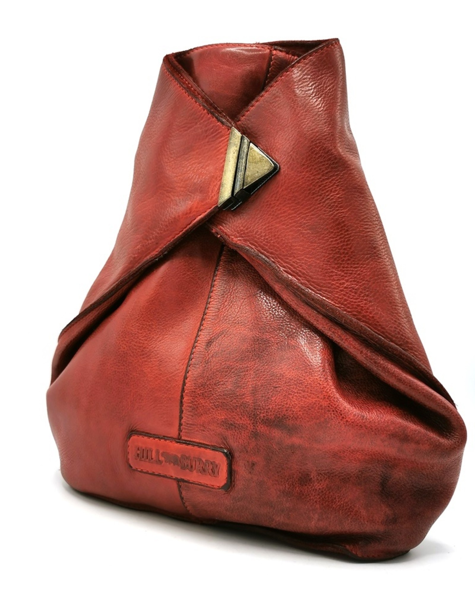 HillBurry Leather backpacks Leather shoppers - HillBurry Crossbody-Sling bag Washed Leather red