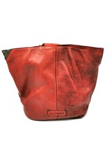 HillBurry Leather backpacks Leather shoppers - HillBurry Crossbody-Sling bag Washed Leather red