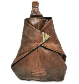 HillBurry HillBurry Crossbody-Sling bag Washed Leather brown