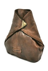 HillBurry Leather backpacks Leather shoppers - HillBurry Crossbody-Sling bag Washed Leather brown