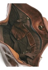 HillBurry Leather backpacks Leather shoppers - HillBurry Crossbody-Sling bag Washed Leather brown