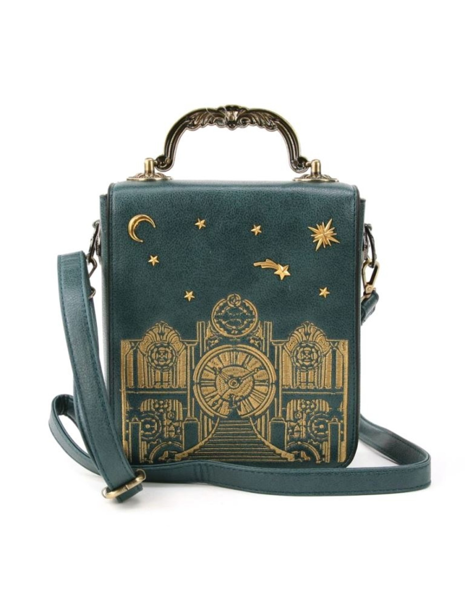 Magic Bags Retro tassen Vintage tassen - Retro Handtas met Echt Werkende Klok en Borduurwerk